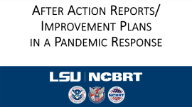 After Action Reports/Improvement Plans During a Pandemic After Action Reports/Improvement Plans During a Pandemicslide preview