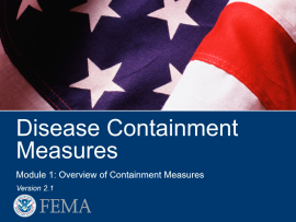 Disease Containment Measures (AWR-323-W) Disease Containment Measures (AWR-323-W)slide preview
