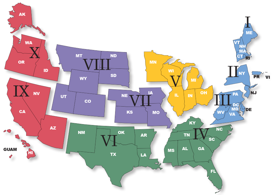 Regional Trainers Map