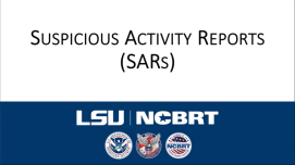 Suspicious Activity Reports slide preview
