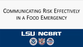Communicating Risk Effectively in a Food Emergencyslide preview